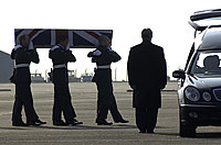 Repatriation of the crew of the RAF Hercules lost in Iraq.
