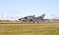 A pair of Tornado GR4 aircraft from No 12 Squadron, RAF Lossiemouth. 