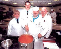The four chefs prepare for their trip to Kenya. (Picture courtesy of the Bucks Herald)