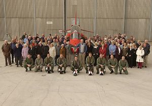 The members of the Apollo Branch of the Royal Air Force Association with the Team