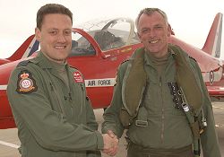 Red 1 with Wing Commander Bill Ramsey.